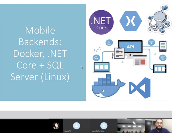 Grabacion TechJam Nicaragua 2020 - Mobile Backends Docker, .NET Core, Xamarin y SQL Server en Linux