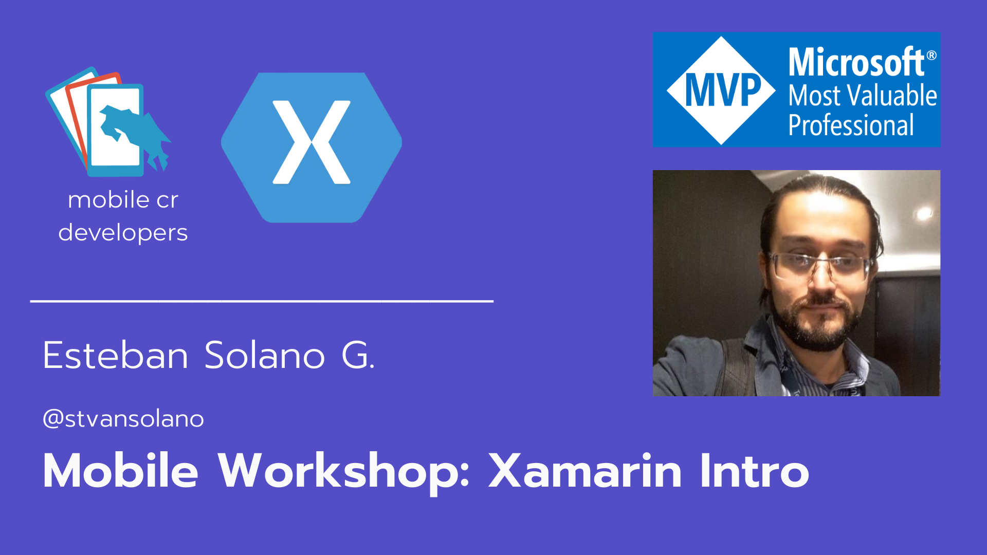 Mobile Workshop (Online): Xamarin Intro (2020)